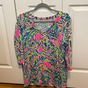Lilly Pulitzer tunic top- size Large